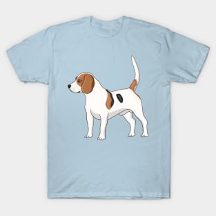 Beagle dog cartoon illustration T-Shirt